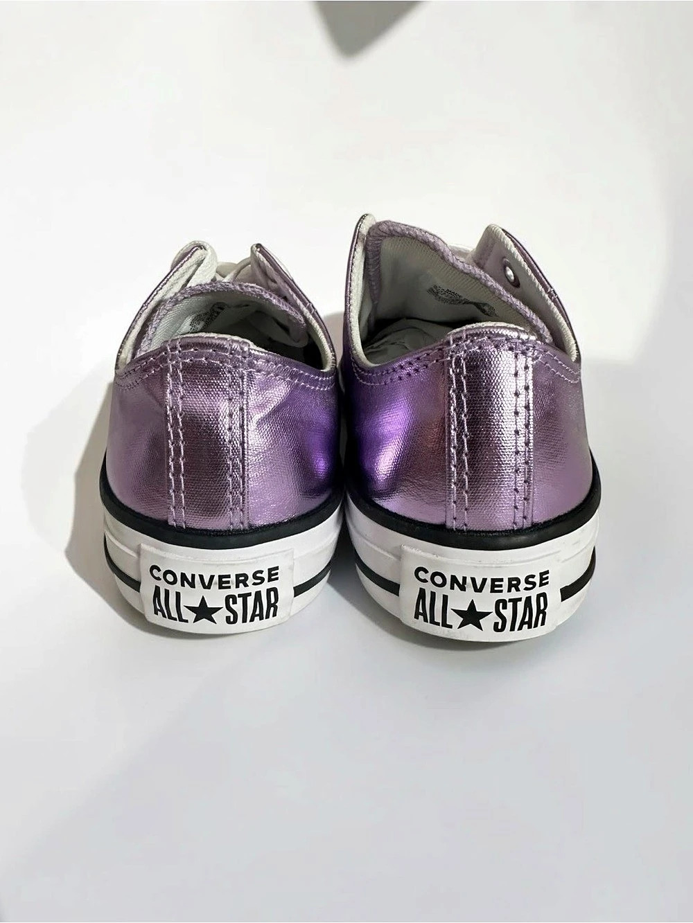 Converse Chuck Taylor All Star Metallic Purple Low Top Women’s 7 - Picture 6 of 8
